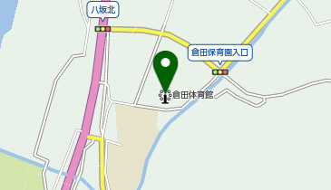 倉田体育館の地図画像