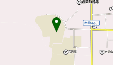 岩美中学校校庭の地図画像