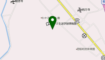 若桜町公民館の地図画像