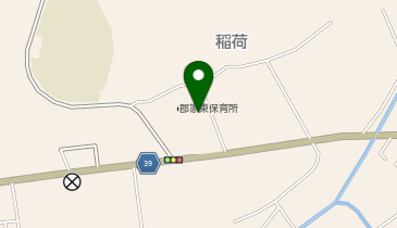 郡家東保育所園庭の地図画像