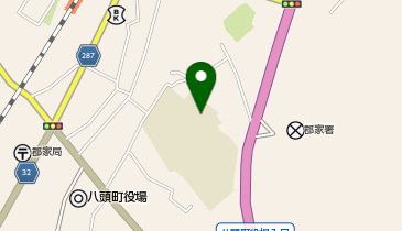 八頭中学校体育館の地図画像