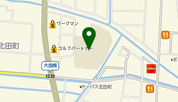 母衣小学校の地図画像