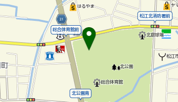 松江市総合体育館の地図画像