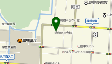 島根県民会館の地図画像