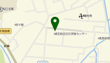 城北公民館の地図画像