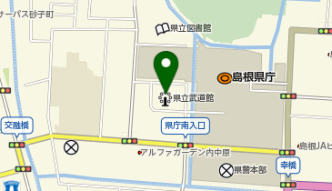 島根県立武道館の地図画像