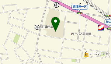 津田小学校の地図画像