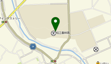県立松江農林高等学校の地図画像