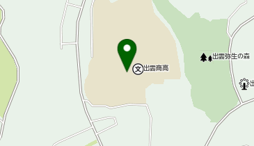 出雲商業高等学校の地図画像