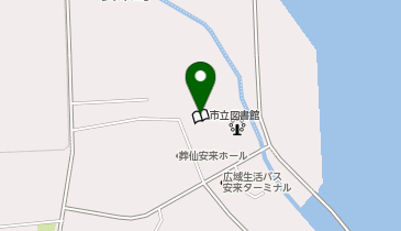 安来市立図書館の地図画像