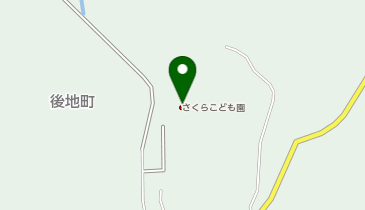 さくらこども園の地図画像