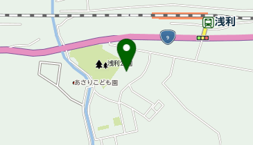 浅利地域コミュニティ交流センターの地図画像