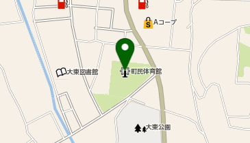 大東公園体育館の地図画像