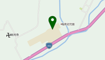 亀嵩小学校屋内運動場の地図画像
