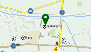 横田コミュニティセンターの地図画像