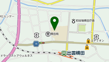 横田小学校屋内運動場の地図画像