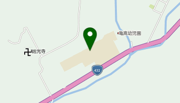 亀嵩小学校屋内運動場の地図画像