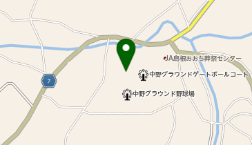 中野公民館・グランドの地図画像