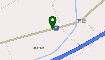 有飯地区集会所の地図画像