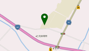 七日市小学校体育館の地図画像