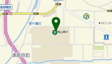 岡山商科大学の地図画像