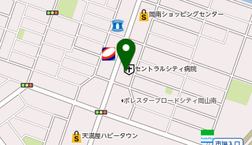 セントラルシティ病院の地図画像