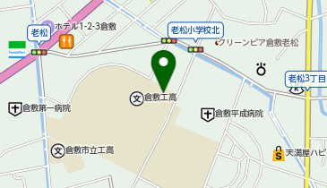 県立倉敷工業高等学校の地図画像