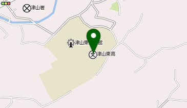 津山東高等学校の地図画像