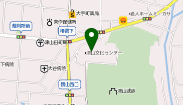 津山文化センターの地図画像
