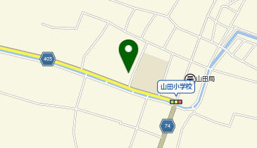 山田市民センターの地図画像