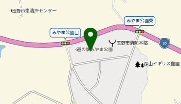 深山公園の地図画像