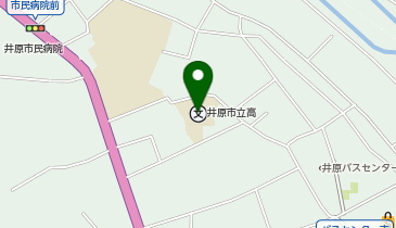 井原市立高等学校の地図画像