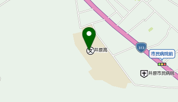 井原高等学校の地図画像