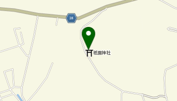 祇園神社の地図画像