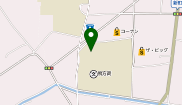 鴨方高等学校の地図画像