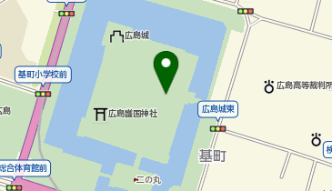 広島城跡の地図画像