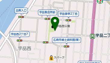 宇品西公園の地図画像