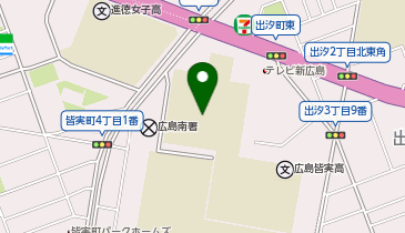 県立広島皆実高等学校・県立広島工業高等学校の地図画像