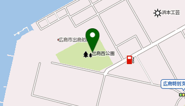 出島西公園の地図画像