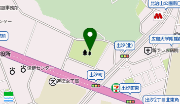 比治山下公園の地図画像