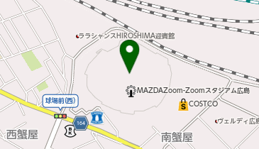 広島市民球場(マツダスタジアム)の地図画像
