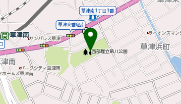 西部埋立第八公園の地図画像
