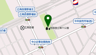 西部埋立第六公園の地図画像