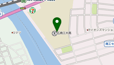 広島工業大学高等学校の地図画像