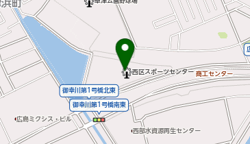 西区スポーツセンターの地図画像