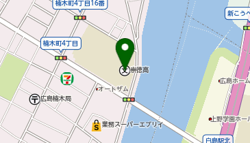 崇徳高等学校の地図画像