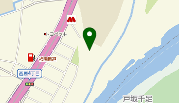 祇園東中学校・太田川高水敷の地図画像