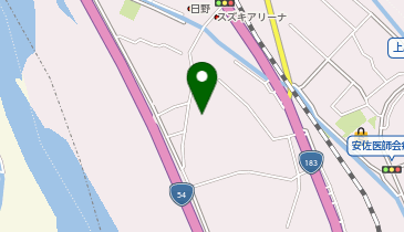 中屋集会所の地図画像