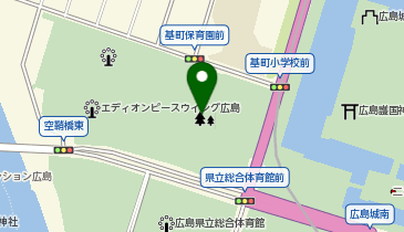 中央公園広場エリアの地図画像
