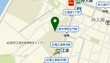 江波中学校の地図画像